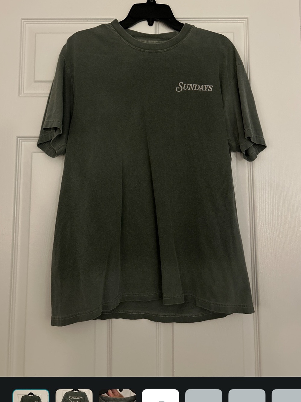 Sundays Olive Short Sleeve Logo Tee